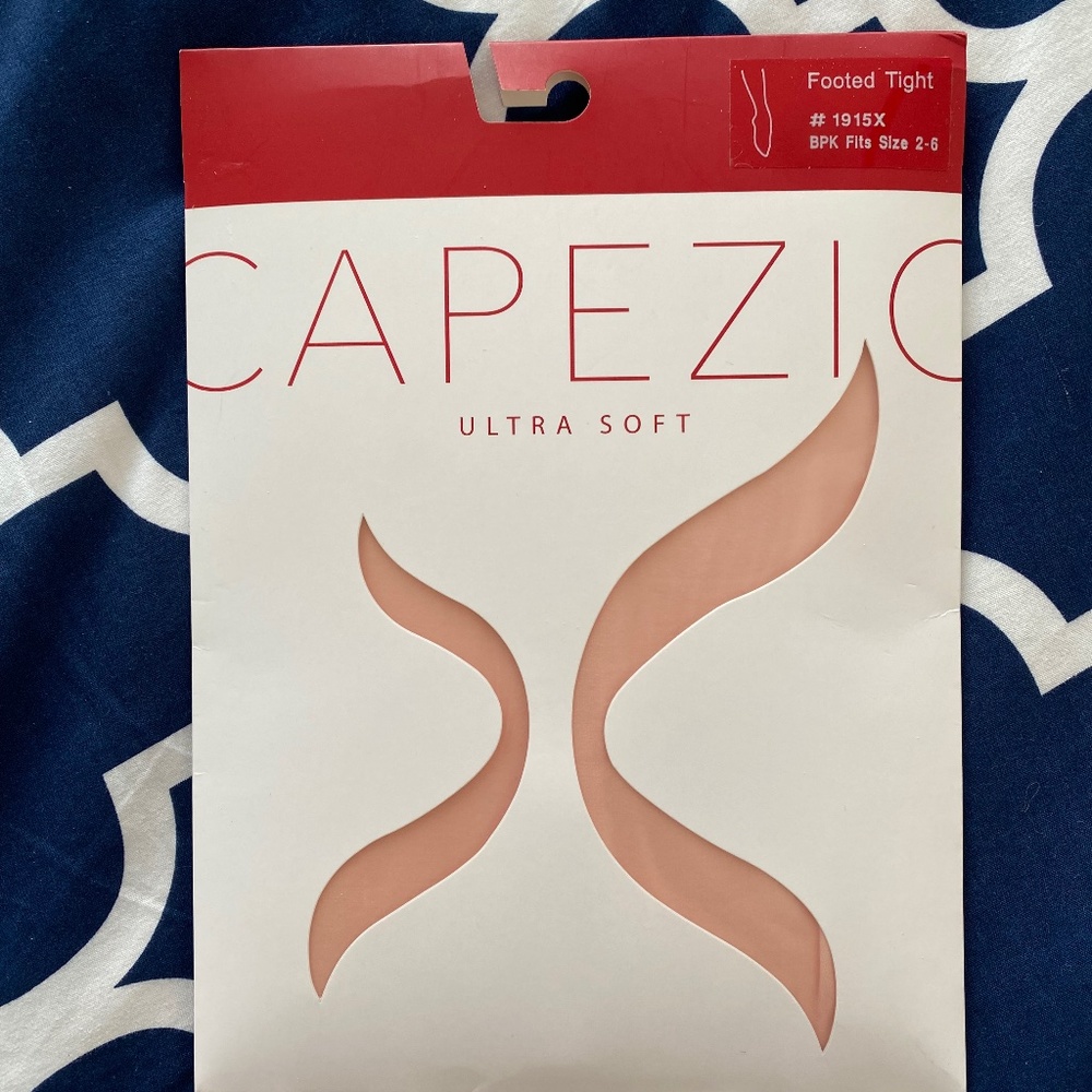 Capezio girls footed tights